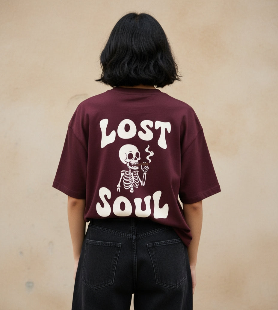 Lost Soul - Back Print Oversized Tee